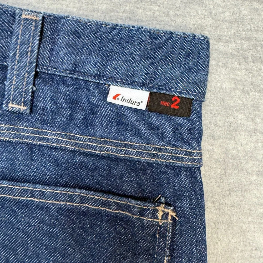 Workrite FR Jeans Mens 38x35 Blue Flame Resistant Denim Pants 2122 HRC 2